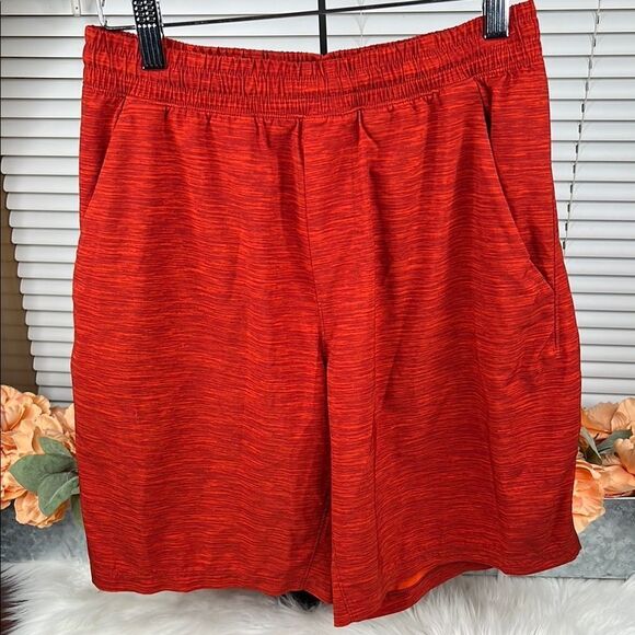 Lululemon Pace Breaker Short  7" Heather Allover Solar Orange Magma Size S - Picture 4 of 9